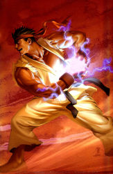 Rule 34 | aura, capcom, highres, male focus, ryu (street fighter), solo, street fighter, tagme
