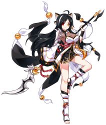 Rule 34 | 1girl, ahoge, ara haan, ara han, armor, asura (elsword), black hair, black skirt, bow, breasts, cleavage, closed mouth, detached sleeves, elsword, full body, hair bow, heterochromia, holding, holding polearm, holding spear, holding weapon, large breasts, long hair, looking at viewer, multicolored hair, official art, pauldrons, polearm, red eyes, sando (dukedevil), shoulder armor, single pauldron, skirt, smile, solo, spear, standing, standing on one leg, streaked hair, tassel, toeless legwear, transparent background, two-tone hair, weapon, white bow, white hair, yellow eyes