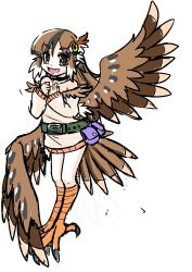 Rule 34 | 1girl, absurdres, claws, feathers, female focus, harpy, highres, monster girl, original, solo, wings
