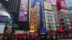 Rule 34 | ad, akihabara (tokyo), april fools, building, city, jlist, mascot, megumi haruna