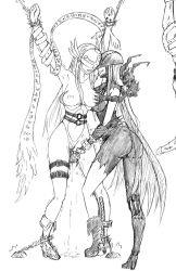 Rule 34 | 1boy, 2girls, angel, angel and devil, angemon, angewomon, armor, armpits, arms up, ass, asymmetrical clothes, bandai, bangle, bdsm, belt, between breasts, bodysuit, bondage, boots, bound, bound ankles, bound wrists, bracelet, breasts, breasts apart, breasts out, buckle, claws, clenched hands, clenched teeth, closed mouth, clothed sex, clothing cutout, covered eyes, demon girl, digimon, elbow gloves, erection, fang, fang out, fingering, forced, forced to watch, from side, full body, gloves, grabbing, grabbing another&#039;s breast, grabbing from behind, groin, hair between breasts, head tilt, helmet, helmet over eyes, high heel boots, high heels, highres, jewelry, kneepits, ladydevimon, large breasts, legs apart, licking, long hair, mask, midriff, monochrome, motion lines, multiple girls, navel, navel cutout, nipples, out of frame, penis, profile, pussy, pussy juice, pussy juice trail, rape, runes, saliva, saliva trail, shawl, sidelocks, single pantsleg, sketch, skin tight, smile, standing, stitches, studded belt, teeth, thigh strap, tiptoes, tongue, tongue out, torn bodysuit, torn clothes, trembling, uncensored, vaginal, veins, veiny penis, very long hair, winged helmet, wings, yuri, zipper