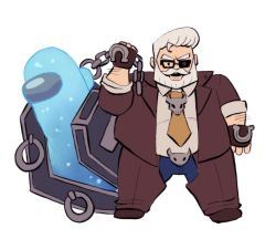 Rule 34 | 1boy, among us, arc system works, beard, brown jacket, brown pants, chain, coffin, crewmate (among us), cyan (among us), eyepatch, facial hair, fat, fat man, full body, glasses, goldlewis dickinson, grey hair, guilty gear, guilty gear strive, highres, jacket, moonsmoothie, mustache, pants, simple background, standing, white background