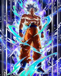 Rule 34 | 10s, 1boy, abs, aura, biceps, dragon ball, dragon ball super, frown, glowing, grey eyes, highres, looking at viewer, looking down, male focus, manly, muscular, pants, saiyan, short hair, solo, son goku, spiked hair, topless male, torn clothes, torn pants, ultra instinct, white hair, wristband