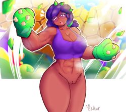Rule 34 | abs, bottomless, brawl stars, muscular, muscular female, pussy, tagme