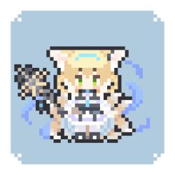 Rule 34 | 1girl, animal ears, animated, animated gif, arknights, blinking, chinese commentary, commentary request, fox ears, fox girl, fox tail, green eyes, kitsune, kyuubi, lowres, luchiluchi, multiple tails, official alternate costume, pixel art, solo, suzuran (arknights), suzuran (lostlands flowering) (arknights), suzuran (spring praise) (arknights), suzuran (yukibare) (arknights), tail