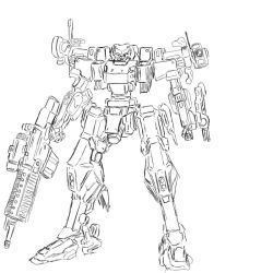 Rule 34 | armored core, armored core: for answer, from software, mecha, monochrome, robot, sketch, tagme