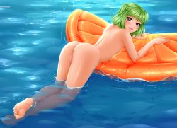 Rule 34 | ass, bent over, brown eyes, fap ceo, feet, green hair, olivia (fap ceo), pool, pussy, uncensored