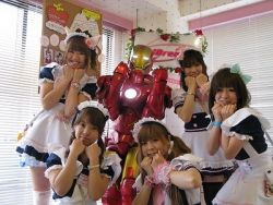 Rule 34 | akihabara (tokyo), asian, cosplay, iron man, lowres, maid, marvel, photo (medium)