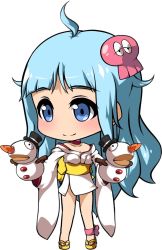 Rule 34 | 10s, 1girl, blue hair, character request, chibi, female focus, japanese clothes, kimono, long hair, robot girls z, smile, solo