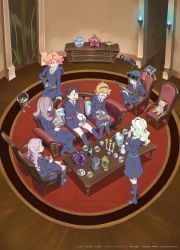 Rule 34 | 2017, 6+girls, alcor (little witch academia), amanda o&#039;neill, blue eyes, blue fire, blue hair, bottle, braid, brown hair, bucket, cake, cake slice, candle, candlestand, chair, chips (food), constanze amalie von braunschbank-albrechtsberger, couch, crystal ball, cup, diana cavendish, eating, fire, fish, fishbowl, food, genie lamp, glasses, goggles, goggles on head, green eyes, gun, hand on chin, highres, holding, holding toy, jar, jasminka antonenko, kagari atsuko, little witch academia, little witch academia: chamber of time, looking at another, lotte jansson, luna nova school uniform, mirror, multicolored hair, multiple girls, official art, one-eyed, orange hair, pink hair, plant, platinum blonde hair, stuffed toy, reading, reading, red eyes, robot, school uniform, semi-rimless eyewear, sitting, stanbot (little witch academia), starfish, stuffed animal, stuffed toy, sucy manbavaran, table, tea, teacup, teddy bear, telescope, thinking, torch, toy, trash can, trigger (company), twin braids, two-tone hair, under-rim eyewear, wavy hair, weapon, will-o&#039;-wisp (little witch academia)