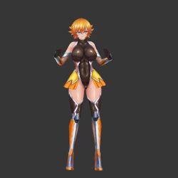 Rule 34 | 1girl, 3d, action taimanin, animated, ass, bare shoulders, black leotard, blonde hair, blue eyes, boots, breasts, covered navel, curvy, full body, gloves, grin, high heels, igawa sakura, jumping, large breasts, leotard, lilith-soft, lips, logo, looking at viewer, parted lips, shiny skin, short hair, simple background, skin tight, skirt, smile, solo, standing, taimanin (series), taimanin asagi, thighhighs, video, wide hips