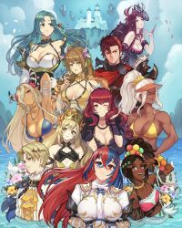 Rule 34 | + +, 2boys, 6+girls, alear (female) (fire emblem), alear (fire emblem), alfred (fire emblem), alternate costume, aqua hair, arm up, armor, armpits, artist name, ascot, bare shoulders, beads, bikini, black dress, blonde hair, blue bikini, blue eyes, blue hair, blue sky, blush, bracelet, braid, breastplate, breasts, breasts apart, brown eyes, brown hair, cape, celine (fire emblem), chloe (fire emblem), choker, circlet, cleavage, closed mouth, cloud, commentary, crescent, criss-cross halter, cropped torso, crossed bangs, crown, dark-skinned female, dark skin, day, diamant (fire emblem), dress, earrings, elbow gloves, english commentary, fascinator, feathers, fire emblem, fire emblem engage, flat chest, floating island, flower, flower brooch, frills, fur trim, furrowed brow, gloves, gold necklace, goldmary (fire emblem), green eyes, grey hair, hair beads, hair flower, hair ornament, hair ribbon, halterneck, hand up, head tilt, heterochromia, high collar, high ponytail, horn flower, horn ornament, horn ribbon, horns, ivy (fire emblem), jewelry, large breasts, lips, long hair, looking at viewer, looking to the side, matching hair/eyes, meziosaur, midriff, mole, mole on breast, multicolored hair, multiple boys, multiple girls, muscular, muscular female, necklace, nintendo, one eye closed, open mouth, orange cape, outdoors, parted lips, pauldrons, pink lips, pointy ears, ponytail, portrait, presenting armpit, purple eyes, purple flower, purple hair, red eyes, red hair, ribbon, rose, saphir (fire emblem), shirt, short hair, shoulder armor, signature, single braid, sky, sleeveless, smile, star (symbol), star hair ornament, stomach, swimsuit, teeth, timerra (fire emblem), turtleneck, two-tone hair, upper body, upper teeth only, v, v over eye, very dark skin, very long hair, visor cap, watermark, white gloves, white hair, white ribbon, white shirt, wink, yellow ascot, yellow bikini, yellow choker, zelestia (fire emblem)