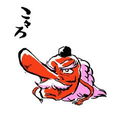 Rule 34 | azuki osamitsu, facial hair, hat, hata no kokoro, hata no kokoro (mask), hopeless masquerade, mask, mustache, no humans, objectification, pink hair, tengu mask, tokin hat, touhou