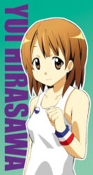 Rule 34 | brown eyes, brown hair, hirasawa yui, k-on!, no thank you! (k-on!), short hair, solo, wristband, yuuki sonisuke