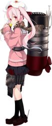 Rule 34 | 10s, 1girl, beret, blue hair, extraction, food, full body, gradient hair, harusame (kancolle), hat, kantai collection, kujou ichiso, looking at viewer, machinery, multicolored hair, official art, pink eyes, pink hair, ponytail, school uniform, solo, squirrel, transparent background