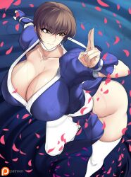 Rule 34 | 1girl, absurdres, breasts, dead or alive, haganef, highres, huge breasts, kasumi (doa), long hair, solo