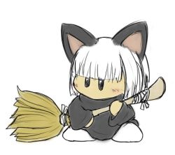 artist_request broom keke kirby_(series) lowres no_humans simple_background tagme