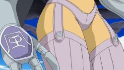 Rule 34 | 00s, 2girls, animated, animated gif, armor, bikini, bikini armor, bikini bottom only, blush, breasts, claws, clothing cutout, cloud, collar, colored skin, digimon, digimon frontier, elbow gloves, envy, facial mark, female focus, fingerless gloves, fish girl, gauntlets, gloves, green skin, head wings, helmet, high collar, legs, mask, midriff, monster girl, mouth mask, multiple girls, navel, navel cutout, one-piece swimsuit, ranamon, red eyes, scarf, short hair, shoulder pads, shutumon, sky, swimsuit, water, wings