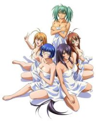 Rule 34 | 00s, 5girls, ;d, ahoge, antenna hair, aqua eyes, bare shoulders, barefoot, bed sheet, blue eyes, blue hair, bob cut, breasts, brown hair, cleavage, collarbone, crossed arms, eyepatch, feet, glasses, green eyes, green hair, hair between eyes, hair bobbles, hair ornament, hair over one eye, hair over shoulder, hand on own chest, hand on own thigh, ikkitousen, ikkitousen eloquent fist, jpeg artifacts, kan&#039;u unchou, kneeling, large breasts, long hair, looking at viewer, low-tied long hair, mole, multiple girls, naked sheet, neck, official art, one eye closed, open mouth, orange hair, purple hair, rin-sin, ryofu housen, ryomou shimei, ryuubi gentoku, scrunchie, seiza, short hair, short twintails, sideboob, sidelocks, simple background, sitting, smile, sonsaku hakufu, spread legs, tan, taut clothes, twintails, v, very long hair, watermark, white background, wink, yellow eyes, yokozuwari