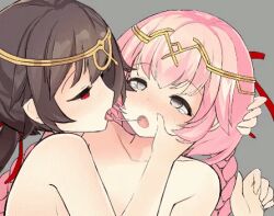 Rule 34 | 2girls, animated, animated gif, crying, crying with eyes open, epic seven, female focus, femdom, french kiss, kiss, lowres, multiple girls, pigat, saliva, saliva trail, selfcest, specter tenebria (epic seven), tears, tenebria (epic seven), tongue, tongue out, yuri