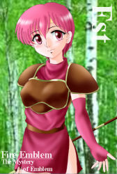 Rule 34 | 1girl, character name, copyright name, est (fire emblem), eyebrows, female focus, fire emblem, hissaa (starlight express), nintendo, pink eyes, pink hair, solo, tagme