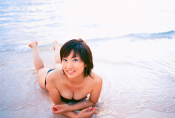 Rule 34 | beach, bikini, breasts, cleavage, harada mai, mai sweet, ocean, photo (medium), swimsuit