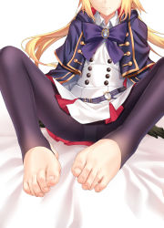 Rule 34 | 1girl, absurdres, artoria caster (fate), artoria caster (second ascension) (fate), artoria pendragon (fate), belt, black gloves, black leggings, black pantyhose, blonde hair, blue cape, breasts, buttons, cape, double-breasted, dress, fate/grand order, fate (series), feet, foot focus, foreshortening, gloves, highres, hood, hooded cape, leggings, legs, long hair, long sleeves, multicolored cape, multicolored clothes, pantyhose, red cape, sitting, small breasts, solo, toeless legwear, toes, twintails, white dress, xo (xo17800108)