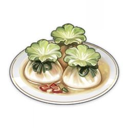 Rule 34 | artist request, commentary, dumpling, english commentary, food, food focus, game cg, genshin impact, lowres, muted color, no humans, official art, plate, sauce, simple background, still life, third-party source, transparent background