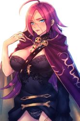Rule 34 | 10s, 1girl, ahoge, asymmetrical sleeves, bad id, bad twitter id, blue eyes, breasts, cleavage, fate/extra, fate/grand order, fate (series), francis drake (fate), highres, large breasts, long hair, looking at viewer, pink hair, ramenwanomimono, scar, solo, uneven sleeves