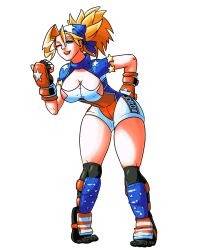 Rule 34 | 1girl, blonde hair, boxing gloves, capcom, highres, justice gakuen, tagme, tiffany lords