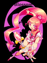 Rule 34 | 10s, 1girl, boots, bow, character name, choker, cure blossom, flower tact, hanasaki tsubomi, heartcatch precure!, ikezaki misa, knee boots, long hair, magical girl, pink bow, pink eyes, pink hair, pink theme, ponytail, precure, ribbon, solo, wrist cuffs