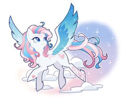 Rule 34 | animal, blue hair, cheer (cheerpuppy14), from side, full body, grin, heart, heart tattoo, horse, multicolored hair, my little pony, outline, pegasus, pink hair, smile, sparkle, tattoo, teeth, white background, white hair, white outline, wings