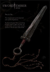 Rule 34 | azure meraki, cat o&#039; nine tails, commentary, dated, english commentary, english text, highres, no humans, original, signature, sword, weapon, weapon focus, whip