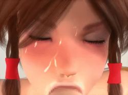 Rule 34 | 3d, animated, animated gif, bishop (ryokucya), blush, brown hair, censored, closed eyes, fellatio, incest, my mean sister, open mouth, oral, penis, pov, short twintails, tongue, twintails