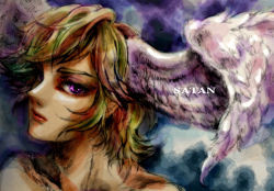 Rule 34 | asuka ryou, blonde hair, devilman, satan (mythology), tagme, wings