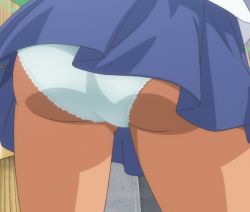Rule 34 | 1girl, anime screenshot, ass, ijiranaide nagatoro-san, nagatoro hayase, panties, school uniform, screencap, skirt, solo, tagme, tan, thighhighs, underwear, upskirt, white panties