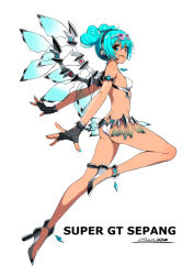 Rule 34 | 1girl, aqua eyes, aqua hair, artist name, ass, bikini, dated, double bun, eyewear on head, fingerless gloves, full body, gloves, goodsmile company, goodsmile racing, hair bun, hatsune miku, headphones, headset, heart hair bun, high heels, looking at viewer, mechanical wings, official art, open mouth, outstretched arms, race queen, racing miku, racing miku (2013), saitou masatsugu, shoes, simple background, smile, solo, spread arms, sunglasses, swimsuit, tan, tanline, transparent, underwear, vocaloid, white background, wings