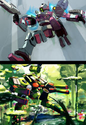 Rule 34 | armored core, blade, forest, from software, gun, mecha, nature, robot, weapon
