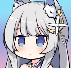 Rule 34 | 1girl, :o, animal ear fluff, animal ears, azur lane, bare shoulders, blue background, blue collar, blue eyes, blush, collar, commentary request, detached collar, flower, fox ears, gradient background, grey hair, hair flower, hair ornament, long hair, looking away, nagato-chan, parted lips, pink background, portrait, shinano (azur lane), solo, white flower