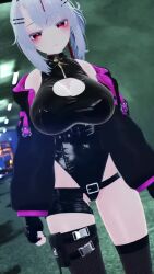 Rule 34 | 3d, animated, black gloves, bouncing breasts, breasts, fingerless gloves, gloves, highres, ibuki toko, tagme, thick thighs, thighs, video, vrchat