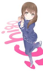 Rule 34 | bad id, bad pixiv id, brown eyes, brown hair, castanets, chm (macharge), extra, instrument, k-on!, long hair, solo, track suit, twintails, un tan, wakaouji ichigo