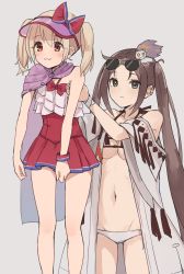 Rule 34 | 2girls, :3, absurdres, bare shoulders, bikini, blush, bow, breasts, brown eyes, brown hair, cape, carrying, cleavage, collarbone, covered navel, dress swimsuit, earrings, eyewear on head, fate/grand order, fate (series), frilled one-piece swimsuit, frills, hair ornament, height difference, highres, illyasviel von einzbern, illyasviel von einzbern (swimsuit archer), illyasviel von einzbern (swimsuit archer) (second ascension), jewelry, kopaka (karda nui), lifting person, long hair, longcat (meme), looking at viewer, medium breasts, meme, multiple earrings, multiple girls, navel, one-piece swimsuit, open clothes, red bow, red eyes, red one-piece swimsuit, robe, small breasts, smile, star (symbol), star print, sunglasses, swimsuit, thighs, twintails, very long hair, visor cap, white bikini, white hair, yu mei-ren (fate), yu mei-ren (swimsuit lancer) (fate)