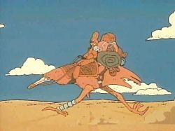 Rule 34 | 1980s (style), 1girl, animal, animated, animated gif, bag, bird, blue sky, boots, cloud, desert, dragon&#039;s heaven, dust cloud, from side, full body, gloves, hat, helmet, ikuuru, lowres, mask, moebius (style), mutant, official art, official style, oldschool, retro artstyle, riding, riding animal, running, saddle, sand, science fiction, screencap, sky, straddling