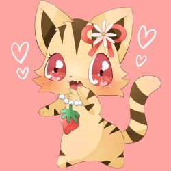 Rule 34 | artist request, cat, character request, furry, jewelpet, open mouth, red eyes