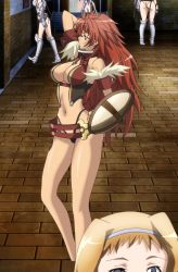 Rule 34 | 10s, 2girls, blonde hair, breasts, highres, leina (queen&#039;s blade), long hair, multiple girls, purple eyes, queen&#039;s blade, queen&#039;s blade rebellion, queen&#039;s blade vanquished queens, red hair, risty (queen&#039;s blade), screencap, standing, stitched, tattoo, third-party edit