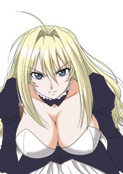 Rule 34 | 00s, blonde hair, blue eyes, breasts, cleavage, large breasts, long hair, misnon the great, sekirei, solo, tsukiumi