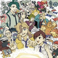 Rule 34 | ..., 3girls, 6+boys, :d, ?, ??, @ @, ahoge, arven (pokemon), atticus (pokemon), baseball cap, black hair, black hoodie, black necktie, blonde hair, blue eyes, blue hair, blush, brassius (pokemon), brown eyes, brown hair, cetoddle, chinese commentary, clavell (pokemon), closed eyes, closed mouth, collared shirt, commentary request, creatures (company), crying, dachsbun, ear piercing, earrings, english text, eri (pokemon), florian (pokemon), freckles, game freak, gen 2 pokemon, gen 4 pokemon, giacomo (pokemon), gimmighoul, green hair, grey hair, grey headwear, grey shirt, grusha (pokemon), hair over one eye, hand in pocket, happy, hassel (pokemon), hat, heart, hood, hood down, hoodie, jacket, jewelry, licking, licking another&#039;s face, long hair, looking at viewer, mabosstiff, mela (pokemon), migonado, miraidon, multicolored hair, multiple boys, multiple girls, musical note, necktie, nintendo, one eye covered, open clothes, open mouth, open vest, ortega (pokemon), pawmot, penny (pokemon), piercing, pink hair, pointing, poke ball print, pokemon, pokemon (creature), pokemon sv, ponytail, purple jacket, purple necktie, red hair, rika (pokemon), rotom, rotom phone, saliva, school uniform, shirt, short hair, short sleeves, sleeves rolled up, smile, sparkle, speech bubble, spoken ellipsis, star (symbol), sunflora, suspenders, tears, teeth, thought bubble, thumbs up, tongue, tongue out, turo (pokemon), two-tone hair, upper teeth only, uva academy school uniform, vest, white hair, yellow vest