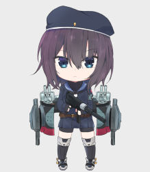 Rule 34 | 1girl, bike shorts, bike shorts under skirt, black gloves, black shorts, black sweater, black thighhighs, blue hat, blue shirt, blue skirt, breasts, brown hair, cannon, coat of arms, destroyer, fingerless gloves, gloves, gun, hat, holding, holding gun, holding weapon, machinery, mecha musume, medium breasts, military, military vehicle, miniskirt, myuto (advent retribution), original, orp blyskawica (destroyer), personification, pleated skirt, propeller, sailor hat, ship, shirt, short hair, shorts, skirt, solo, submachine gun, sweater, thighhighs, torpedo launcher, turret, turtleneck, turtleneck sweater, warship, watercraft, weapon