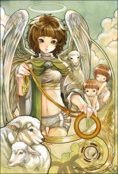 Rule 34 | angel, art nouveau, chkuyomi, halo, hip vent, sheep, tagme, wings