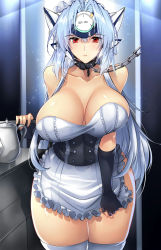 Rule 34 | android, blue hair, breasts, highres, kos-mos, large breasts, large penis, meido (4chan), nude, penis, robot, sex, vaginal, xenosaga